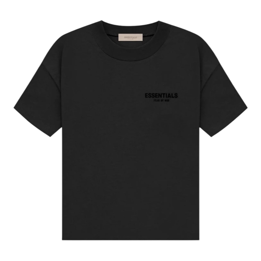 Fear of God Essentials Black Logo T-Shirt Size L